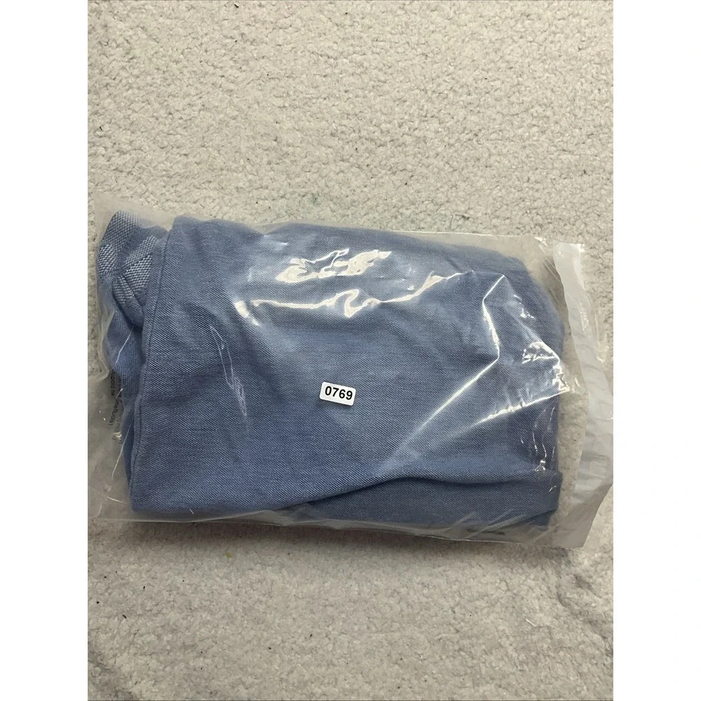 Banana Republic Men's Blue Organic‎ Cotton Short Sleeve Polo Shirt Size XL